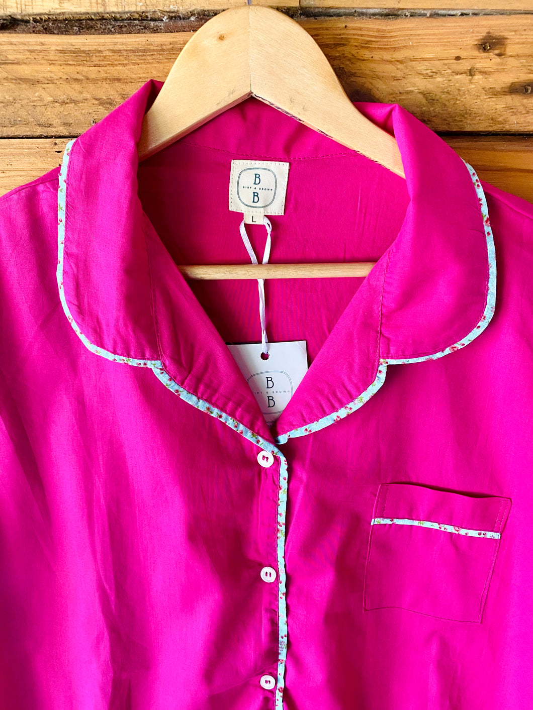 Fuchsia Short Sleeve Short Set