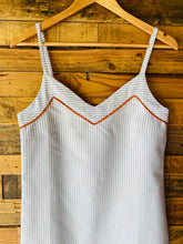 Load image into Gallery viewer, Grey and White Striped Nightdress
