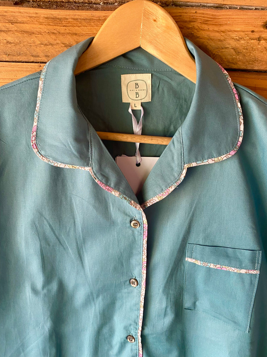 Teal Short Sleeve Short Set