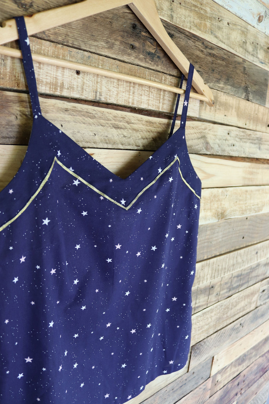 Navy & Gold Star Cami Set