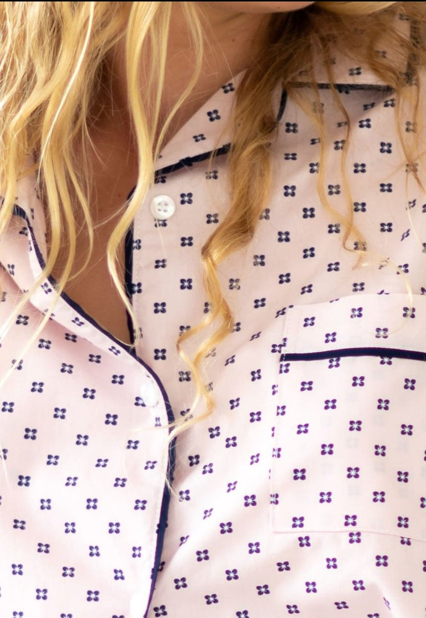 Pink & Blue Floral Pyjama Set